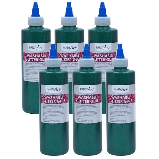 10 Packs: 6 ct. (60 total) Handy Art® 8oz. Washable Glitter Glue